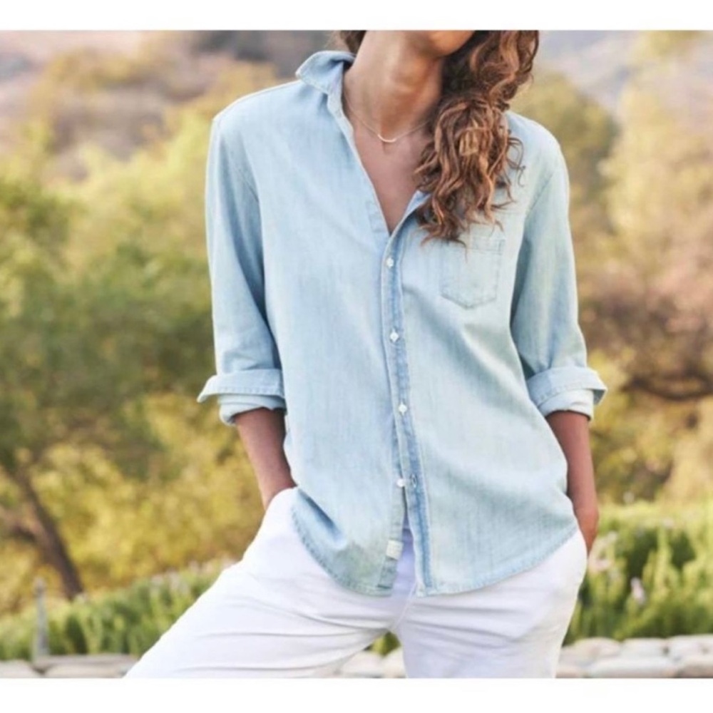 Frank & Eileen “Eileen” Chambray Button Down Shirt - image 1